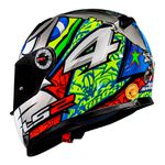 Capacete LS2 FF358 Alex Barros Replica - Prata