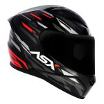 Capacete Asx City Arrow - Preto/Grafite/Vermelho
