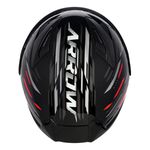 Capacete Asx City Arrow - Preto/Grafite/Vermelho