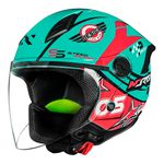 Capacete Norisk Neo (Aberto) Galaxy - Azul Rosa