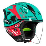 Capacete Norisk Neo (Aberto) Galaxy - Azul Rosa