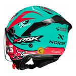 Capacete Norisk Neo (Aberto) Galaxy - Azul Rosa