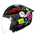 Capacete Norisk Neo (Aberto) Buddy - Preto