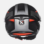 Capacete Asx City Air Square Fosco Preto Grafite Vermelho