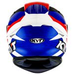 Capacete Kyt Tt Course Gear - Azul vermelho