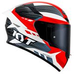 Capacete KYT TT Course Gear - Preto vermelho