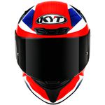 Capacete Kyt Tt Course Gear - Azul vermelho
