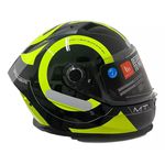 Capacete MT Braker Inox A3 - Preto Amarelo