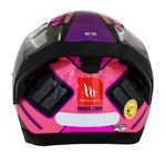Capacete MT Braker Zebra B8 - Preto Rosa 