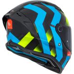 Capacete MT Stinger 2 Asphalt E7 - Preto Azul Amarelo