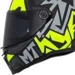 Capacete MT Stinger 2 Meld B3 - Preto Cinza Amarelo
