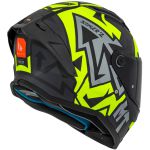 Capacete MT Stinger 2 Meld B3 - Preto Cinza Amarelo