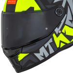 Capacete MT Stinger 2 Meld B3 - Preto Cinza Amarelo