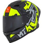 Capacete MT Stinger 2 Meld B3 - Preto Cinza Amarelo