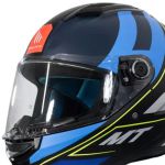 Capacete MT Stinger 2 Poun B6 - Azul Cinza