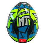 Capacete MT Stinger 2 Meld C7 - Preto Amarelo Azul