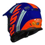 Capacete LS2 MX436 Pioneer Evo Trophy - Azul Laranja