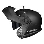 Capacete LS2 Articulado FF908 Strobe 2 Monocolor - Preto Fosco