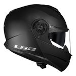 Capacete LS2 Articulado FF908 Strobe 2 Monocolor - Preto Fosco