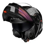 Capacete LS2 Articulado FF908 Strobe 2 Orion - Preto Fosco Camaleão