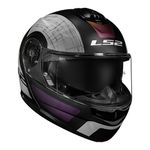 Capacete LS2 Articulado FF908 Strobe 2 Orion - Preto Fosco Camaleão