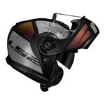 Capacete LS2 Articulado FF908 Strobe 2 Orion - Preto Fosco Camaleão