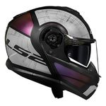 Capacete LS2 Articulado FF908 Strobe 2 Orion - Preto Fosco Camaleão