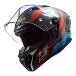 Capacete LS2 FF805 Thunder C Supra - Azul Vermelho