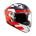 Capacete LS2 FF805 Thunder C Alliance - Vermelho Azul Branco