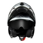 Capacete Norisk Ff345 Route Articulado Charge - Preto Prata Vermelho (Viseira Solar)