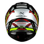 Capacete Norisk Ff345 Route Articulado Charge - Preto Prata Vermelho (Viseira Solar)
