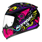 Capacete Norisk FF802 Razor Circus - Preto Rosa