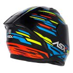 Capacete Asx City Arrow - Preto/Azul/Amarelo