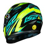 Capacete LS2 FF358 Draze - Preto Amarelo Verde