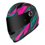 Capacete LS2 FF358 Draze - Cinza Verde Rosa