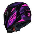 Capacete LS2 FF358 Tank - Preto Roxo 