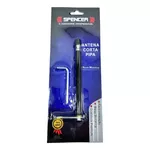 Antena Corta Pipa Fixa para Retrovisor Spencer - 7 estágios - Preta