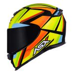 Capacete Asx Eagle Explorer - Preto/Amarelo/Laranja