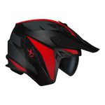 Capacete Norisk Darth 2 X1 - Preto Fosco Vermelho