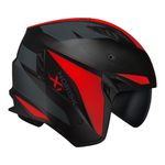 Capacete Norisk Darth 2 X1 - Preto Fosco Vermelho