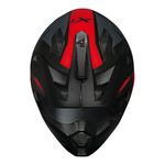 Capacete Norisk Darth 2 X1 - Preto Fosco Vermelho