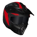 Capacete Norisk Darth 2 X1 - Preto Fosco Vermelho