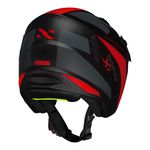 Capacete Norisk Darth 2 X1 - Preto Fosco Vermelho