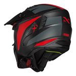 Capacete Norisk Darth 2 X1 - Preto Fosco Vermelho
