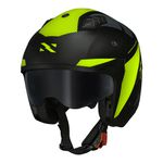 Capacete Norisk Darth 2 X1 - Preto Fosco Amarelo