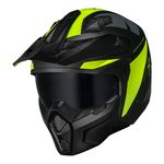 Capacete Norisk Darth 2 X1 - Preto Fosco Amarelo