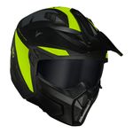 Capacete Norisk Darth 2 X1 - Preto Fosco Amarelo