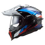 Capacete LS2 MX701 Explorer C Frontier - Preto Azul 