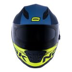 Capacete Norisk Ff302 Soul Manty - Azul Amarelo (Viseira Solar)