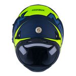 Capacete Norisk Ff302 Soul Manty - Azul Amarelo (Viseira Solar)